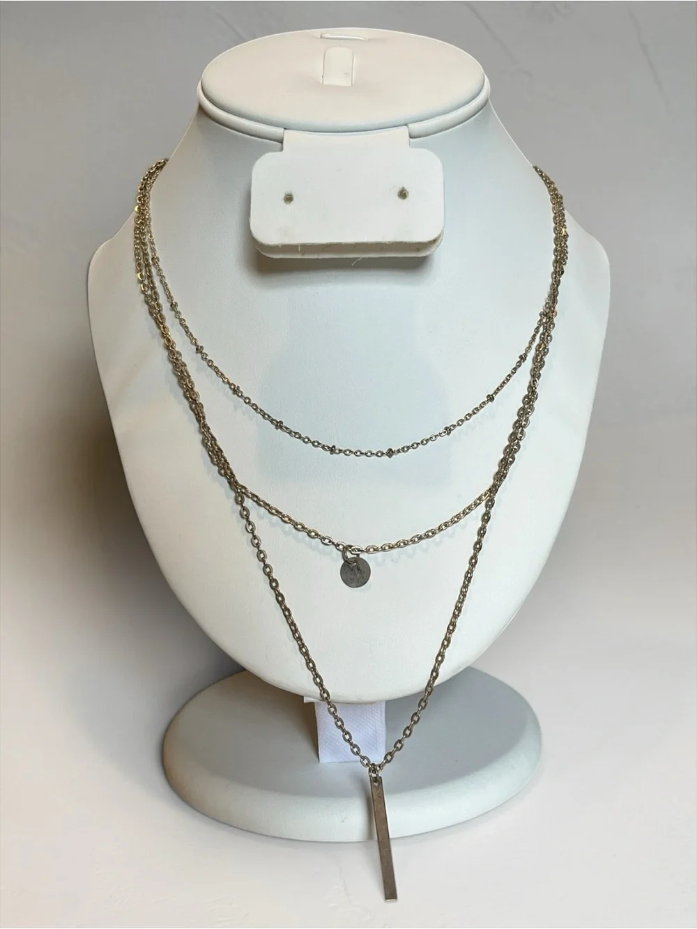 🍭5 for $20🍭 Silver Tone Multi Layer Necklace CC X